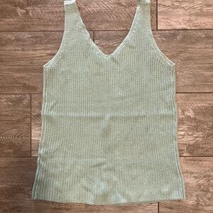 Elegant Knit Sleeveless Top - Cream
